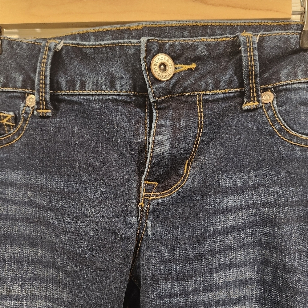 Maurices Stylish Dark Wash Blue Jeans